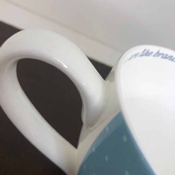 Portobello By Inspire Pedestal 14oz Coffee Mug Family Tree Light Blue - Picture 7 of 7